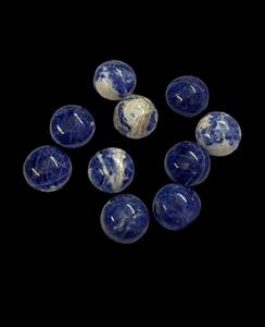 30ชิ้น sodalite ธรรมชาติทรงกลมหินขัดอัญมณีหลวมขนาด8มม. ถึง30มม. โดยประมาณ - Product Image 2