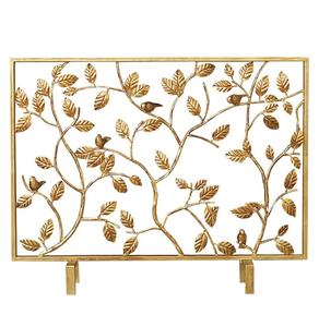 ที่คลุมเตาผิงเหล็กฉากกั้นไฟโลหะแบบทันสมัยหรูหราสำหรับลานเผาไม้และสนามหลังบ้านเตาไฟกลางแจ้ง - Product Image 6