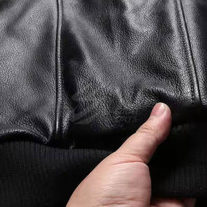 Chaqueta de bombardero de cuero transpirable con estilo ligero Chaqueta de invierno para hombre más vendida de calidad premium hecha en Pakistán - Product Image 5