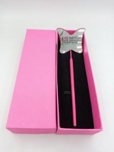 Miroir de poche rond éclairé de haute qualité en acier inoxydable avec revêtement en poudre argentée pour extensions de cils, outil de beauté personnalisable avec logo - Product Image 3