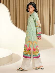Jinani Costume Shalwar Kameez de créateur pour femme, deux pièces à manches longues imprimées, vêtements indiens et pakistanais à imprimé uni, vente à chaud - Product Image 3