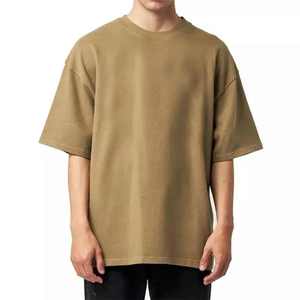 Expédition rapide 100% coton T-shirt pour hommes coupe régulière col rond Streetwear respirant séchage rapide toutes saisons - Product Image 1