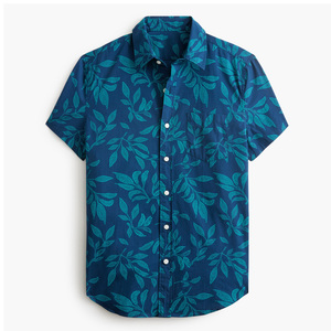 Camisas de manga corta estampadas para hombre de algodón suave con etiqueta personalizada Logotipo de impresión bordado y marca para ropa informal - Product Image 4