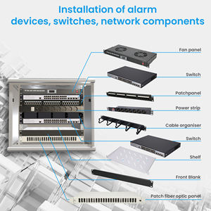 ตู้เครือข่าย Extralink ตู้นับติดผนัง 12U 12HE 15U 15HE 18U 18HE 600x450 600x600 สีเทา - Product Image 5