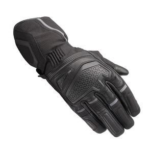 Guantes de moto de carreras unisex para hombre, cuero de vaca genuino negro, textil, impermeables, para motocicleta, carreras de coches, invierno, transpirables - Product Image 5