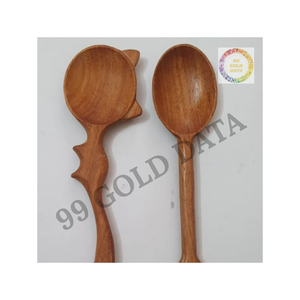 Cuchara de madera clásica para cocinar y hornear, ideal para revolver, mezclar y servir en cualquier entorno de cocina - Product Image 6