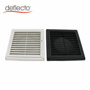 Blanc noir usage domestique MEILLEUR 4/6/8 pouces Grille <span class=keywords><strong>murale</strong></span> <span class=keywords><strong>sortie</strong></span> carrée couvercle d'air en plastique PP <span class=keywords><strong>hotte</strong></span> d'aération pour ventilation intérieure extérieure - Product Image 2