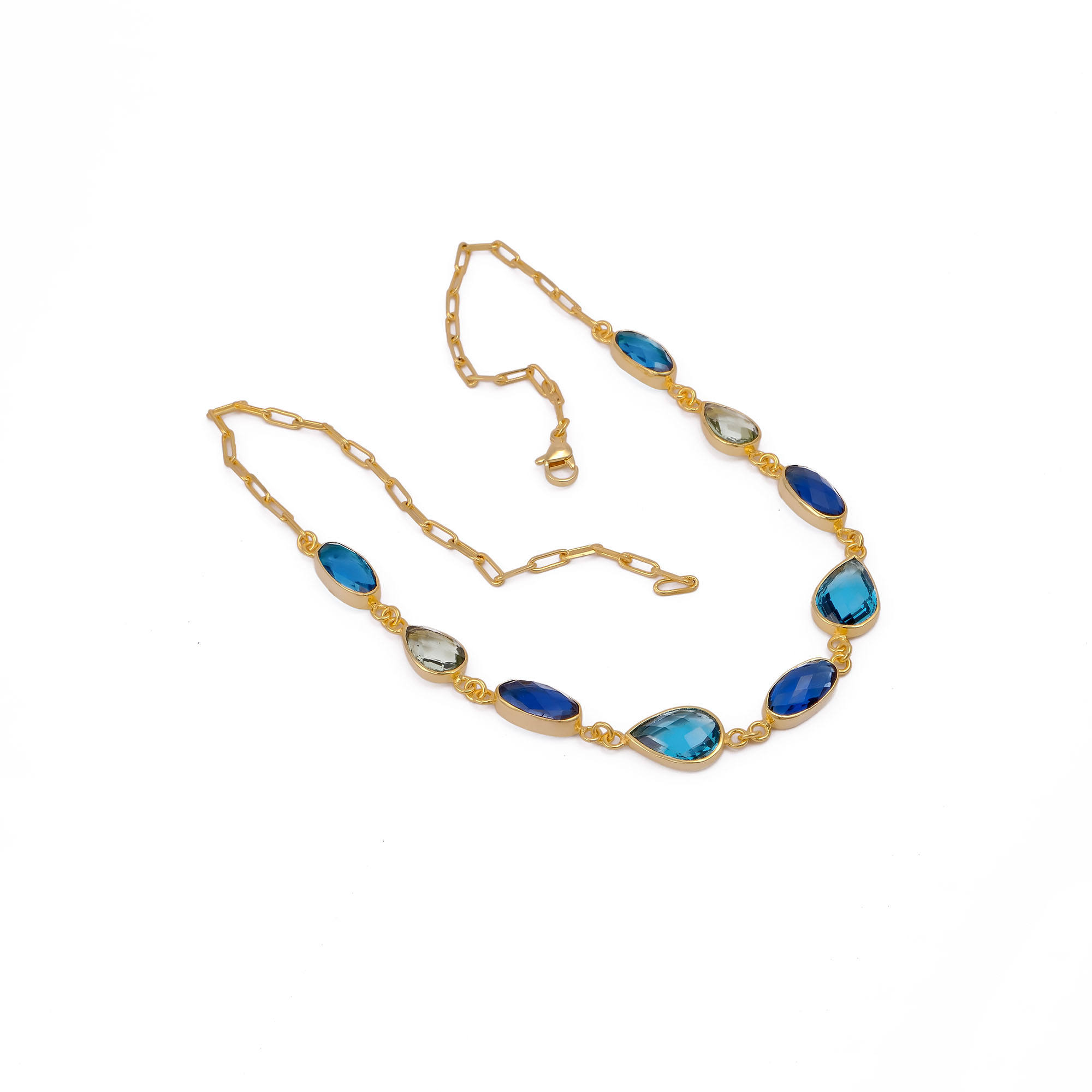 London Blue Quartz & Green Amethyst