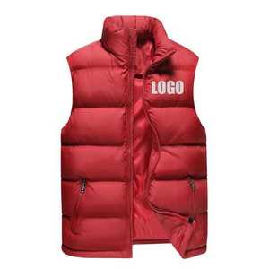 Chaleco Acolchado de Lona para Hombre, Chaqueta Ligera sin Mangas con Aislamiento, Bordado Personalizado, Estampado de Logotipo, Uniforme de Trabajo Impermeable - Product Image 2