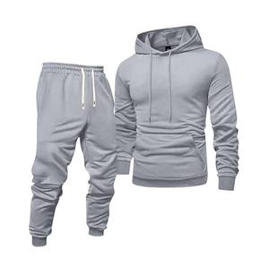 Vente en gros de survêtements pour hommes en coton simple épais survêtement personnalisé à capuche survêtement de gym - Product Image 2