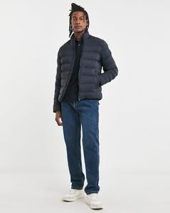 Veste polaire en duvet d'hiver décontractée directe d'usine conception personnalisée fermeture éclair col montant couleur noire avec procédé de revêtement - Product Image 1