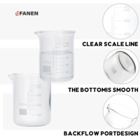Fanen gros 50ML-2000ml grands béchers volumétriques en verre Transparent résistance à la chaleur borosilicate laboratoire Zap béchers