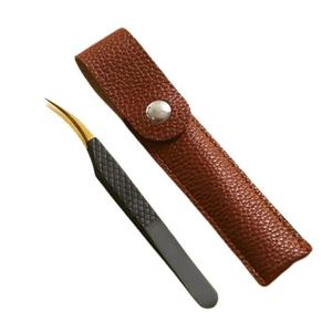 Pinzas para Pestañas de Acero Inoxidable con Recubrimiento en Polvo de Alta Calidad al por Mayor, Herramienta Aplicadora de Pestañas Postizas de Marca Privada - Product Image 1