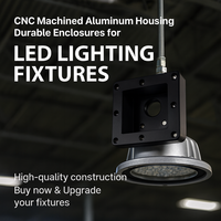 Boîtiers durables en aluminium et acier inoxydable usinés CNC, usinage par électroérosion à fil et brochage pour luminaires LED