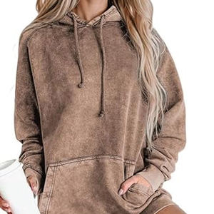 Sudadera con Capucha de Algodón de Alta Calidad al por Mayor OEM, Personalizable con Logotipo, Diseño Oversize, Transpirable para Mujer, Invierno - Product Image 2