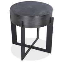 Meubles de salon de table basse centrale en métal moderne à cadre en métal noir de luxe