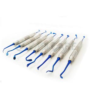Sinus Lift Instruments Set of 8 <b>Kit</b> Implant Dental Titanium <b>Polished</b> Coated Dental Endodontic Surgery Instruments - Product Image 4