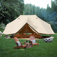 Tente de camping aux conditions météorologiques les plus difficiles Tente en toile imperméable 100% coton pour le camping et la randonnée