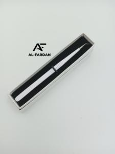 Blanc mat 45 degrés japonais acier inoxydable Dumont poignée volume de cils pince à épiler longue pince à cils maigre conception pointue - Product Image 4