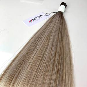 Precio al por mayor Extensiones de cabello a granel Cabello humano Doble ahogamiento 100 gramos Colores oscuros 10 pulgadas - Product Image 1