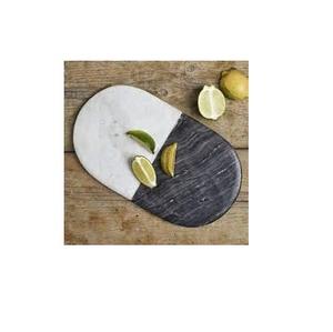 Planche à découper en marbre de haute qualité blocs fromage forme ronde épaisse grande planche à découper couleur de pierre différente - Product Image 2