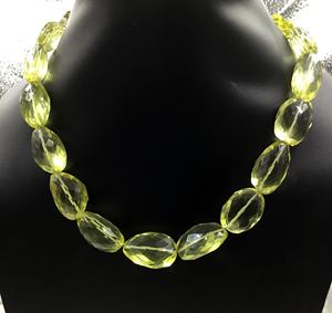 ลูกปัดเลมอนควอตซ์ธรรมชาติทรงเหลี่ยมสำหรับทำเครื่องประดับอัญมณี สร้อยคอ - Product Image 3