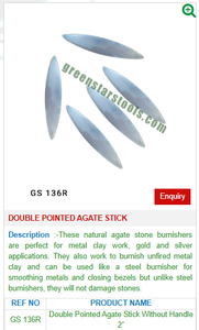 GS 136R Double-Pointed Agate Stick New <b>Plastic</b> Jewelry Tweezer for Professional Jewelry Application - Product Image 2