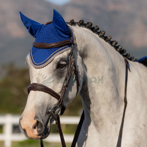 Bonnet d'oreille de cheval au crochet de qualité supérieure fabricant pakistanais voile anti-mouches léger respirant lavable pour un look équestre élégant - Product Image 3