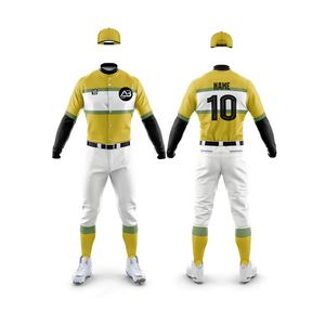 Uniforme de baseball respirant de haute qualité couleur unie équipe porter bas quantité minimale de commande ensembles imprimés en stock à bas prix - Product Image 1