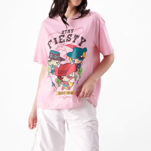 Camiseta de Verano Personalizada, Ecológica, Transpirable, Estilo Urbano, para Mujer, Talla Grande, con Bordado y Logotipo Termotransferible, 100% Algodón de Alta Calidad - Product Image 3