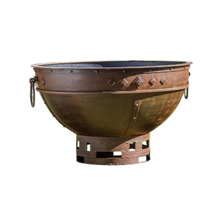 Outside Decorative Garden Metal Fire Pit Factory Supply Wood Burning Steel Log <b>Firepit</b> for <b>Camping</b> Grilling Smores Yard Cooking - Product Image 5