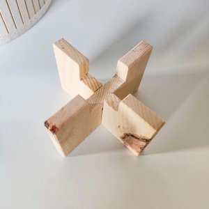 DECOR N UTILITY CRAFT Pine Wood <b>Tealight</b> <b>Holder</b> Handmade Rectangular Wooden Decoration for Home Christmas Use Solid Wood Crafted - Product Image 6