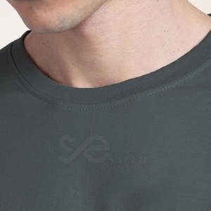 Camiseta de manga larga de mejor rendimiento para hombre, manga completa personalizada, secado rápido, transpirable, 100% algodón, patrón sólido, la más Popular - Product Image 3