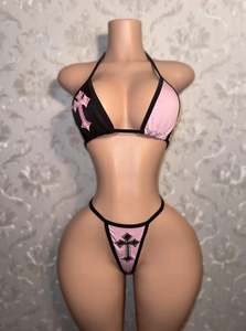 Bikini deux pièces pour femme-String dos nu Push Up-Maillot de bain sexy-Taille haute-Maillot de bain brésilien d'été-Vêtements de plage - Product Image 4