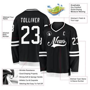 100% ensembles de kit de Hockey sur glace complet en polyester recyclé ensembles de deux pièces en polyester extensible personnalisé vêtements de Hockey sur glace ensemble de Hockey sur glace d'entraînement - Product Image 2