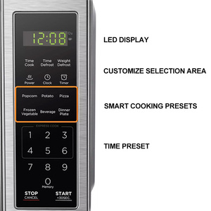 Four à micro-ondes électrique 20L 30L Capacité Conception personnalisée Four à micro-ondes multifonction accepté Réchauffage, cuisson dégivrage certifié CE - Product Image 2