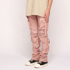 กางเกงหนังผู้ชายสำหรับฤดูหนาวปรับแต่งได้สไตล์แฟชั่นที่ไม่ซ้ำใครพร้อมบริการ OEM ผลิตจากวัสดุผ้าใหม่ในปากีสถาน - Product Image 4