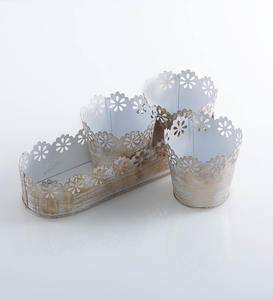 Nouveaux supports votifs décoratifs en fer avec plateau ovale pour la décoration de la maison et de l'hôtel bougie de table votive - Product Image 2