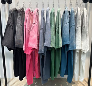 Camiseta de Hombre Oversize de Algodón Grueso 250-270GSM con Lavado Ácido y Color Degradado al por Mayor |   Artículos Vintage Personalizados de Alta Calidad - Product Image 5