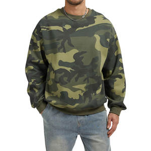 2025 Offre Spéciale ras du cou camouflage sweat pull décontracté à manches longues polaire sweat ample graphique imprimé Streetwear pour l'hiver - Product Image 1