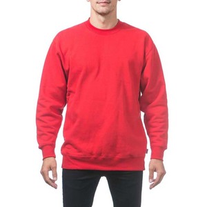 Sweat-shirts personnalisés pour hommes, vêtements pour hommes, poids lourd, 400 g, col rond, polaire, pull en coton, couleur unie, sweat-shirts en gros, basiques - Product Image 1