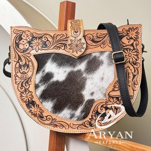 2025 nouveau cuir de vachette véritable usiné à la main en cuir personnalisé Loopy Snap bandoulière et cuir fronde avec dés et bottes Designer pour femmes - Product Image 1