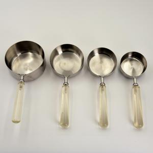 Tazas Medidoras de Acero Inoxidable Pulido a Mano, Hermosas Herramientas de Medición de Acero Inoxidable - Product Image 2