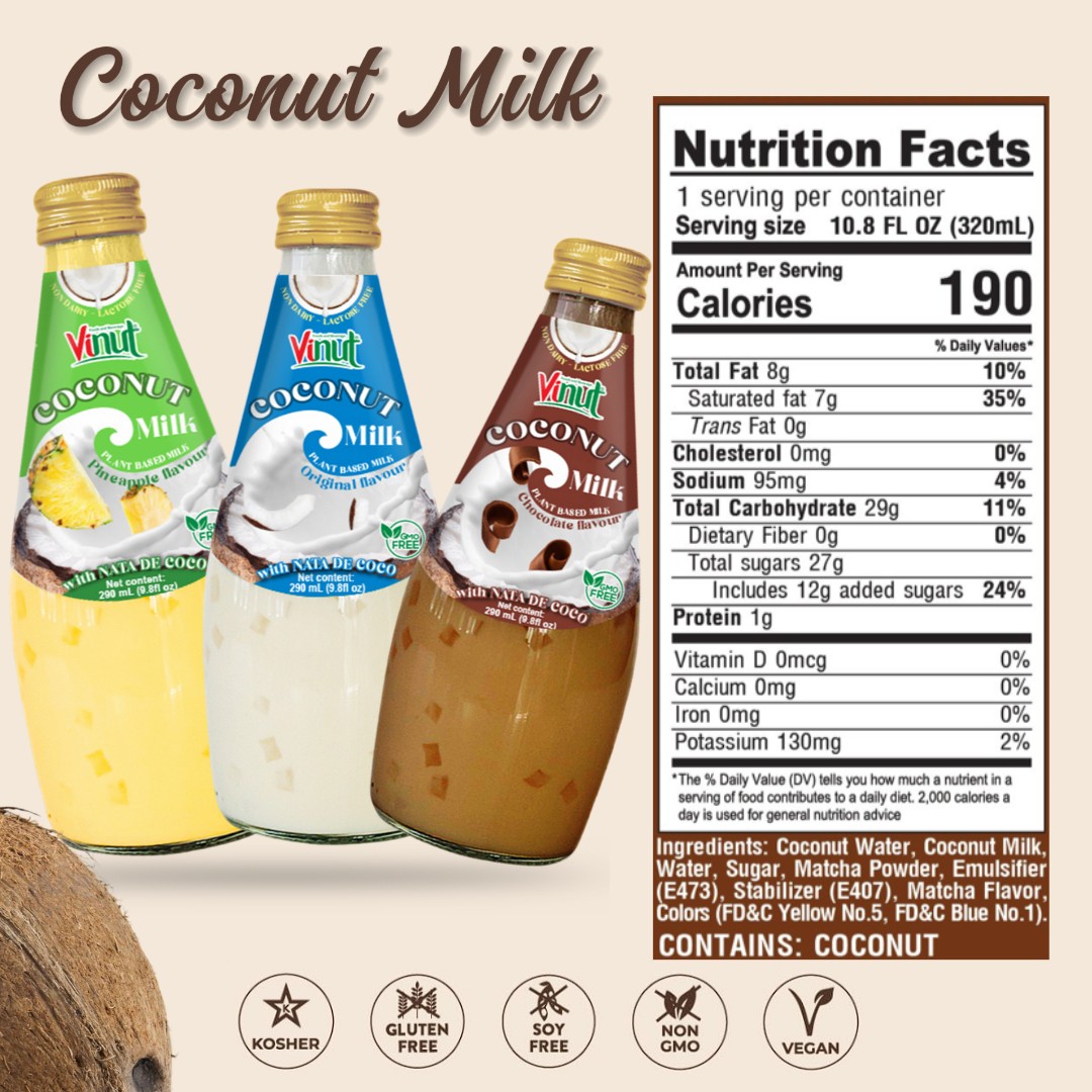 ココナッツ ココナッツミルクドリンクオリジナルwゼリー | 280ml (24パック