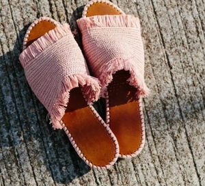 MULES PLATES RAFFIA, sandales en raphia, chaussures faites à la main, chaussures en raphia, sandales d'été, chaussures d'été pour femmes, chaussures de plage, sandales marocaines - Product Image 2