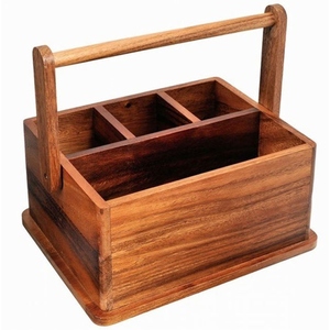 Boîte de rangement en bois pour le bureau, organisateur de dossiers, pour magasin de détail et décoration intérieure, boîte de rangement en bois artisanale, boîte en bois à cordes - Product Image 1