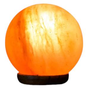 Lampe de sel en cristal rose clair de l'Himalaya en forme de boule de saphir sculptée pour la décoration Feng Shui à la maison par Sian Enterprises - Product Image 6