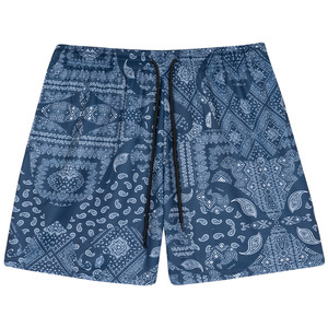 Shorts pour hommes entièrement personnalisables, design unique, imprimé par sublimation, toile polyester/coton, style streetwear, taille mi-haute élastique - Product Image 3