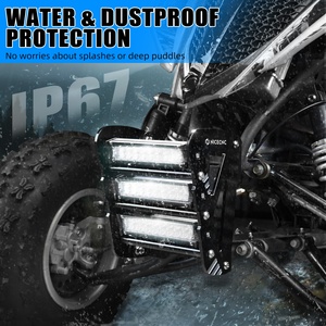 Kit de Luces LED para Parachoques Delantero de ATV NICECNC para Yamaha <span class=keywords><strong>Raptor</strong></span> <span class=keywords><strong>700</strong></span> 700R 2013-2026, Impermeable, 60W, 2160 Lúmenes, Aluminio - Product Image 4