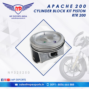 Bloc-cylindres Piston Assy Compatible avec la moto Apache RTR 200 - Product Image 4